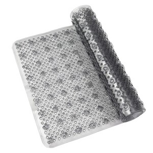 Cameo Non-Slip Bathtub mat, 26" x 15" Grass Texture Shower Mat with Suction Cups and Water Drain Holes, BPA, LaTeX, Phthalate Free - 1 of 4