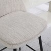 SKRAN 360° Swivel Upholstered Barstools Set of 2 With Elegant Curved Back, Upholstered Seat For Kitchen Island and Pub - 4 of 4