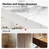 71 Inch Industrial Dining Table, Large Wooden Computer Desk, Industrial Kitchen Table with Metal Legs, for Dining Room, Living Room - 4 of 4
