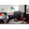 Reevo 4 Drawer Vertical Dresser Black Onyx - South Shore: Space-Saving Storage Furniture for Bedrooms - 3 of 4