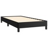 vidaXL Faux Leather Twin Bed Frame - Sturdy & Easy Assembly, Black Color, Modern Design, Durable Material, Single Sized Bed - 4 of 4