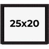 PosterPalooza | Modern Shadow Box 1" Depth Black Picture Frame - UV Acrylic, Backing Board, Hanging Hardware - 2 of 4