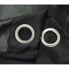 RT Designer Collection Anchorage 2 Pack Blackout Grommet Luxurious Modern Design Curtain Panel Pair 36" x 84" Black - 4 of 4
