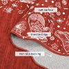 Christmas Area Rugs for Living Room Bedroom Scalloped Edge Xmas Festive Winter Decor Rug Soft Low Pile Non-Slip Rug - 4 of 4