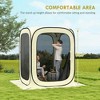 Resenkos 6x6ft Pop Up Screen Tent, UPF50+ Portable Gazebo for Sun-Protective Outdoor Activities, Beige - 3 of 4