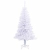 vidaXL Christmas Tree Decoration Artificial Xmas Tree with Stand Branches - White 4 x 2 ft - 3 of 4