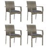 vidaXL Garden Dining Set Gray PE rattan Modular Garden Dining Set - 4 of 4