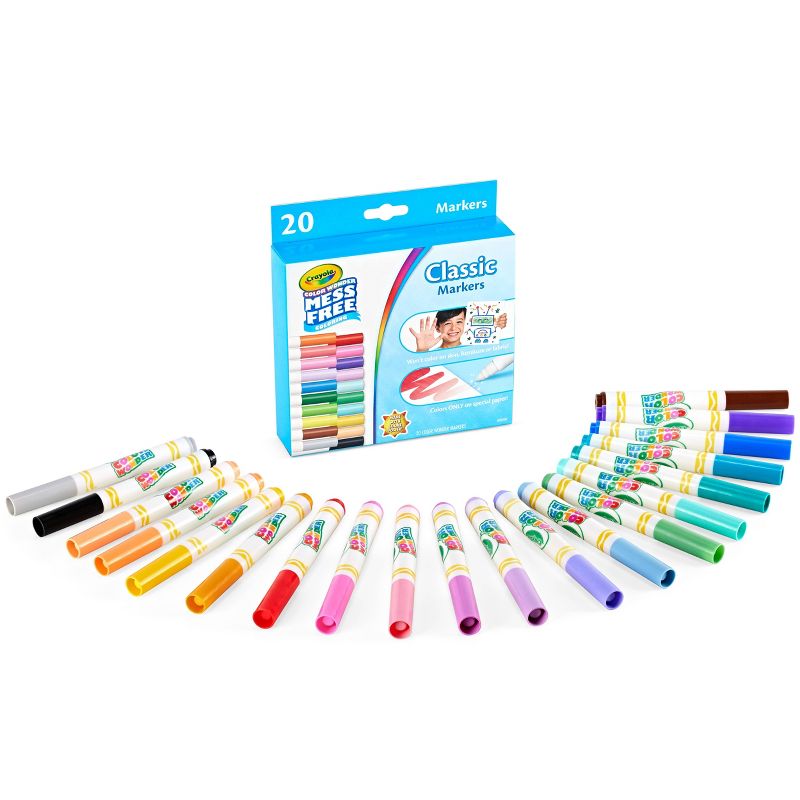 Crayola 20ct Color Wonder Broadline Markers, 3 of 10