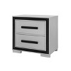 NicBex Bedroom Dresser with 2/5 Drawers,Chest of Drawers with Black Pulls for Kids Room,Living Room,Entryway,White - 3 of 4
