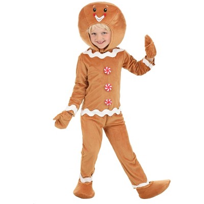 HalloweenCostumes.com 2T   Gingerbread Baby Toddler Costume, Red/White/Brown
