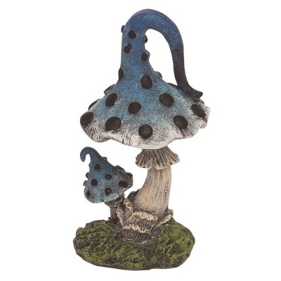 Transpac Resin 5" Multi Spring Mushroom Figurine