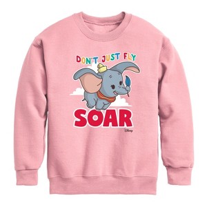 Boys' - Disney - Don't Just Fly; Soar Graphic Long Sleeve Fleece Sweatshirt - 1 of 4