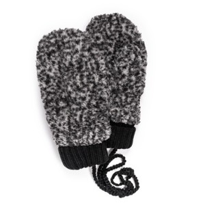 MUK LUKS Women's Shearling Mitten, Black, OS - 1 of 2