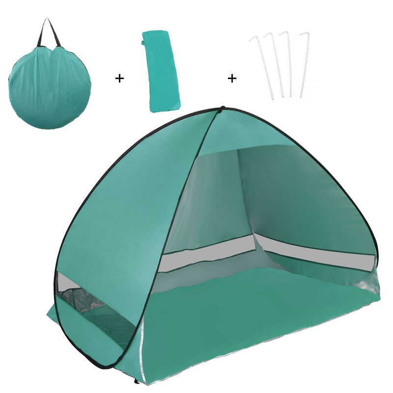Unique Bargains Automatic Portable 2-3 Person Sun Shade Beach Shelter Tent, 3 of 5