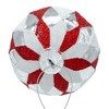 Kurt Adler 80MM Glass Red, White and Silver 6-Piece Ball Ornament Set - 3 of 4