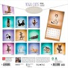BrownTrout Yoga Cats 2026 12"x24" Hanging Square Wall Calendar Plastic-Free - 2 of 4