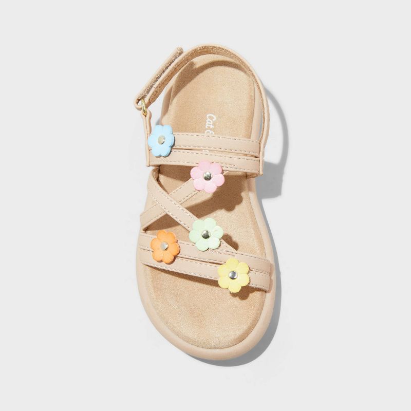 Toddler Maria Footbed Sandals - Cat & Jack™ Brown, 4 of 6