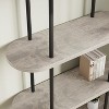 Nasitip 71"Tall Metal Collapsible Book Shelf, 5-Tier Portable Bookcase Storage Organizer Display Rack for Home Office,Living Room - 2 of 4