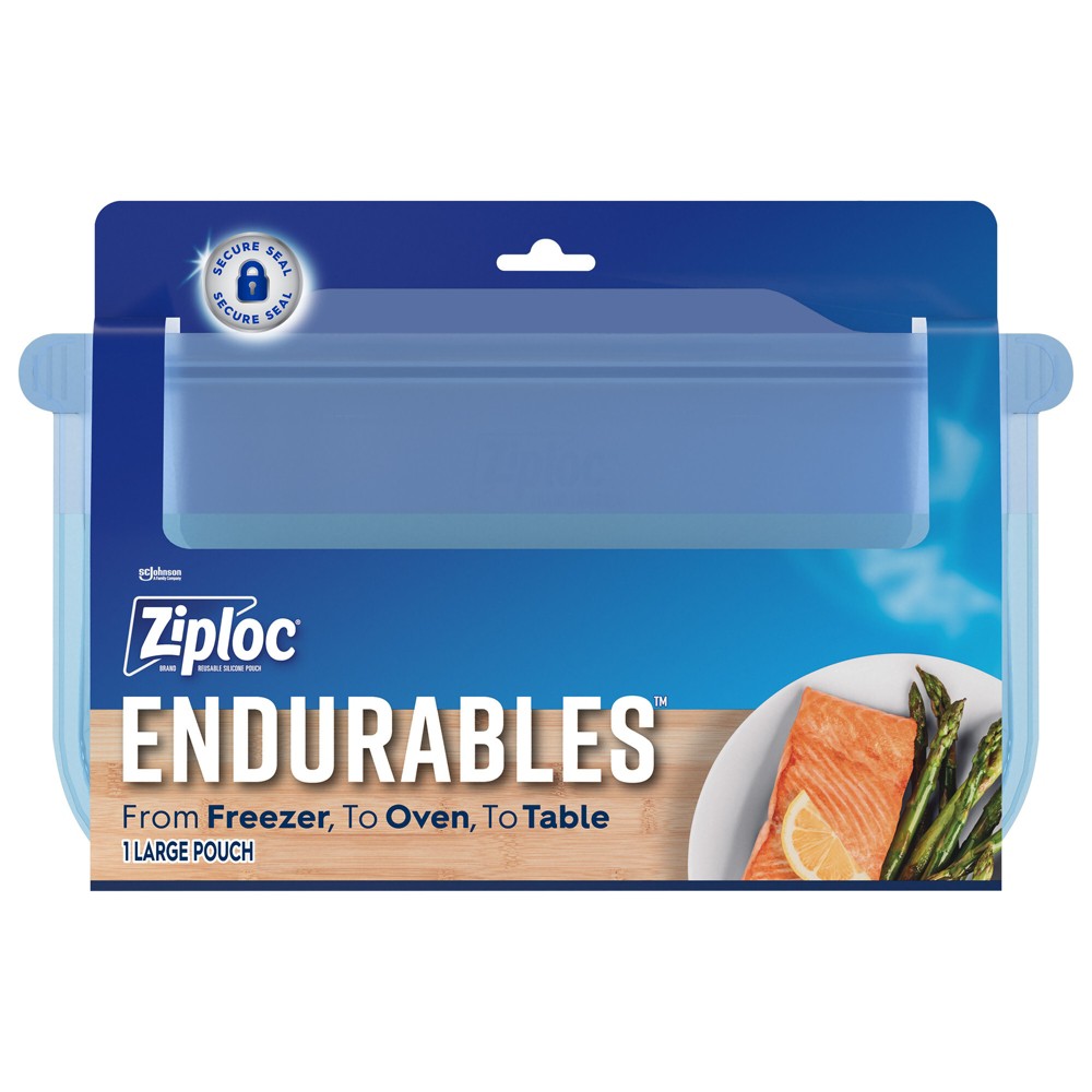 Ziploc Endurables Reusable Silicone Food Storage Pouch - Large &ndash; 64 fl oz