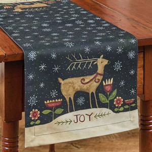 Park Designs Joyful Deer Table Runner 13" X 36" - 1 of 4