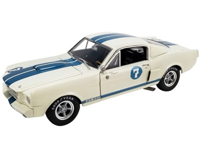 1965 Shelby GT 350R #7 "Stirling Moss" White with Blue Stripes Limited Edition to 516 pieces 1/18 Diecast Model Car by ACME