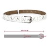 INSPIRE CHIC Women's Hollow Floral Retro Vintage Faux Leather Belt - 3 of 4