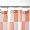 TOWN & COUNTRY PLAY Betty Bold Checkerboard Cotton-Rich Breathable Fabric Shower Curtain - 2 of 4