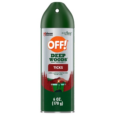 OFF! Deep Woods Tick Insect Repellent Bug Spray 25% DEET - 6oz