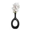 Sagebrook Home Ceramic Cut-Out Vase - Decorative Circle Vase For Flower Display - 4 of 4