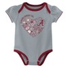 NCAA Alabama Crimson Tide Infant Girls' 3pk Bodysuit - 3 of 4