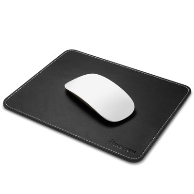 Insten Leather Mouse Pad for Wired/Wireless Gaming Computer Mouse, Anti-Slip & Waterproof Mat Accessories for Home Office, Black