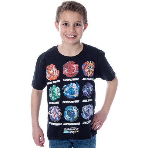 Beyblade Burst Boys' Wizard Fafnir Spinner Top Kids Short Sleeve T