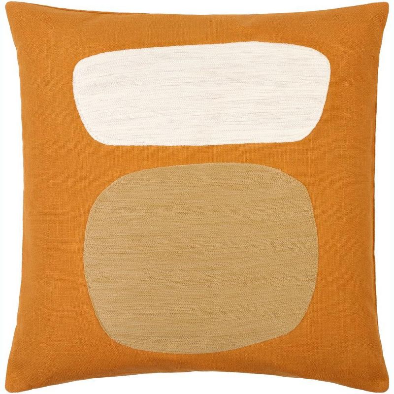 Mark & Day Prentice Modern Camel/Brown Throw Pillow, 1 of 4