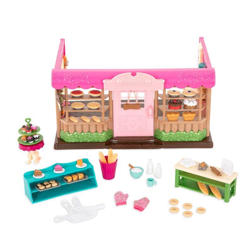 Li&#39;l Woodzeez Store Playset with Toy Food 69pc - Tickle-Your-Taste-Buds Bakery, 1 of 8