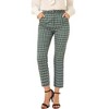 INSPIRE CHIC Women's High Waist Elastic Back Two Slant Pockets Office Work Ankle Pants - 3 of 4