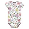 Hudson Baby Infant Girl Cotton Bodysuits, Vintage Blossoms Tutu - 4 of 4