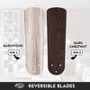 Portage Bay Renton 42 Inch Indoor Home Ceiling Fan with LED Light Fixture & 5 Reversible Blades, Bronze with Barnwood/Dark Chestnut Blades - 3 of 4