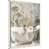 Amanti Art Meerkat Bubble Bath by Niky Rahner Framed Canvas Wall Art - 2 of 4