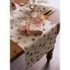 Design Imports  Christmas Metallic Polka Dot Printed Table Runner, Confetti, 14X108" - 4 of 4