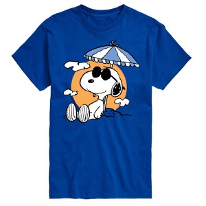 Men's - Peanuts - Snoopy's Beach Day Short Sleeve Graphic T-Shirt - 1 of 4