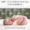 Sweet Jojo Designs + BreathableBaby Boy, Girl, Unisex/Gender Neutral Breathable Mesh Crib Liner Pad Diamond Tuft Hunter Green and Ivory - 3 of 4