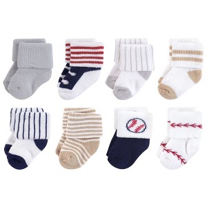 Little Treasure Baby Boy Newborn Socks, Baseball - 1 of 1