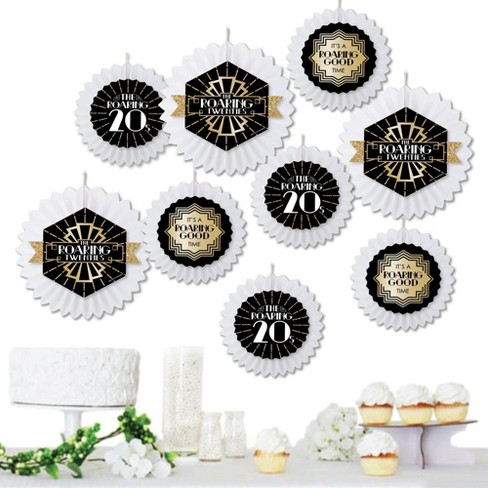  Big Dot of Happiness Roaring 20's - 1920s Art Deco Jazz  Birthday Party Bunting Banner - Birthday Party Decorations - Happy Birthday  : Toys & Games