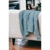50" X 60"  Woven Cotton Throw Blanket with Tassels - 2 of 4