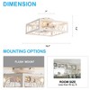 Airsurfer 16-Inch Modern White/Gold Flush Mount Ceiling Fans with Remote - 3 of 4