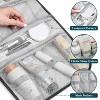 PAVILIA Hanging Toiletry Bag Women Men, Travel Kit Foldable Waterproof Organizer, Roll up Cosmetics Makeup Essentials Jewelry Case - 4 of 4