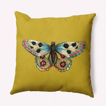 16"x16" Butterfly Square Throw Pillow - e by design