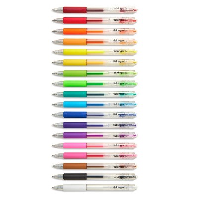 KINGART Retractable Gel Pens 18 Colors