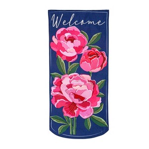 Peony Garden Welcome Everlasting Impression Textile Decor - 1 of 2
