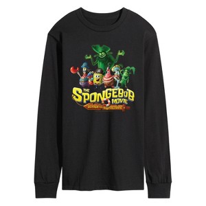 Men's - Spongebob Squarepants - Spongebob: The Search For Squarepants Logo Long Sleeve Graphic T-Shirt - 1 of 4